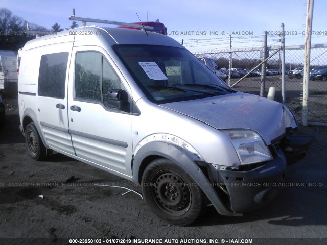 NM0LS6AN1CT104646 - 2012 FORD TRANSIT CONNECT XL GRAY photo 1