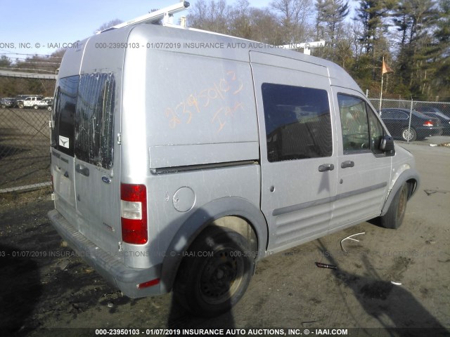 NM0LS6AN1CT104646 - 2012 FORD TRANSIT CONNECT XL GRAY photo 4