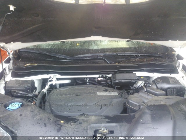 5FNYF6H94HB007926 - 2017 HONDA PILOT TOURING თეთრი ფოტო 10