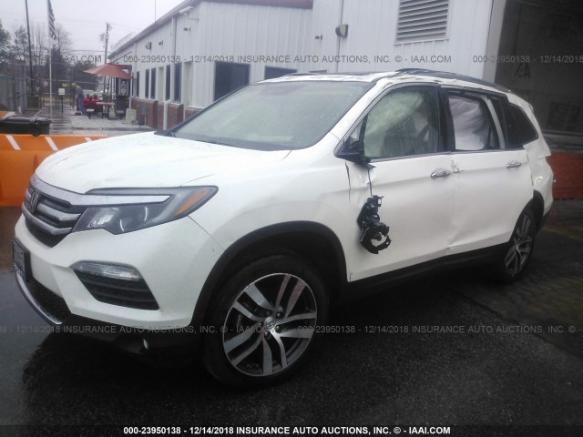 5FNYF6H94HB007926 - 2017 HONDA PILOT TOURING თეთრი ფოტო 2