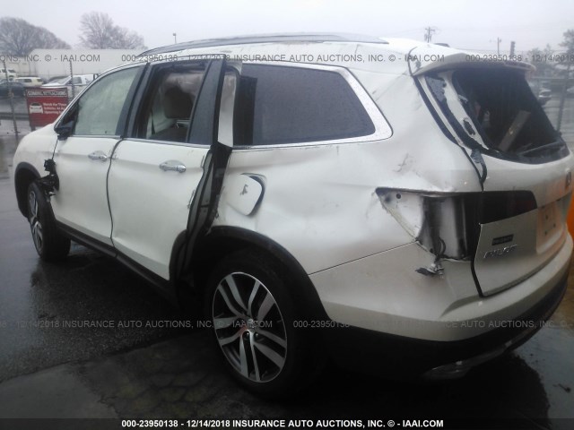 5FNYF6H94HB007926 - 2017 HONDA PILOT TOURING თეთრი ფოტო 3