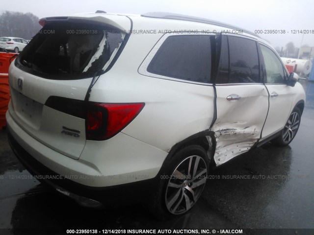5FNYF6H94HB007926 - 2017 HONDA PILOT TOURING თეთრი ფოტო 4
