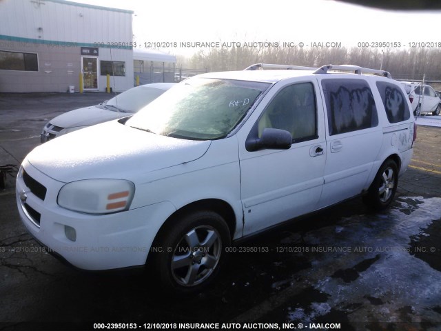 1GNDV33168D203057 - 2008 CHEVROLET UPLANDER LT WHITE photo 2