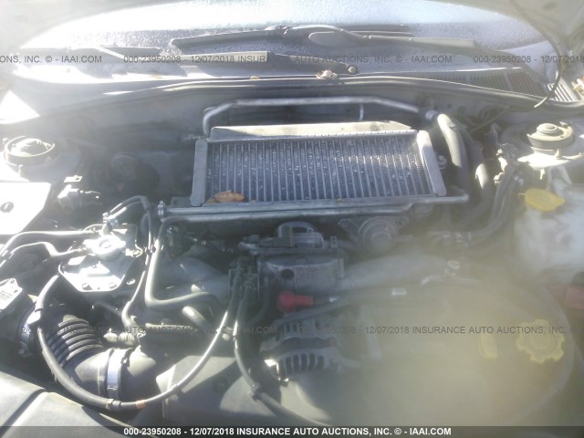 JF1GG29632G823227 - 2002 SUBARU IMPREZA WRX SILVER photo 10