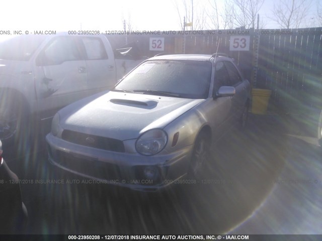 JF1GG29632G823227 - 2002 SUBARU IMPREZA WRX SILVER photo 2