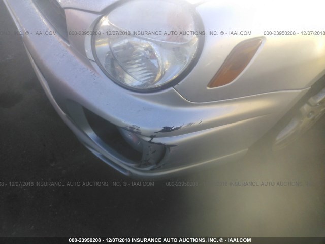 JF1GG29632G823227 - 2002 SUBARU IMPREZA WRX SILVER photo 6