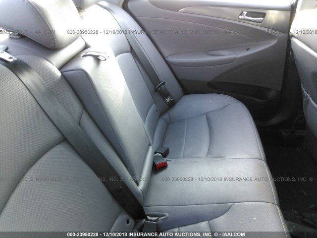 KMHEC4A46EA108920 - 2014 HYUNDAI SONATA HYBRID SILVER photo 8