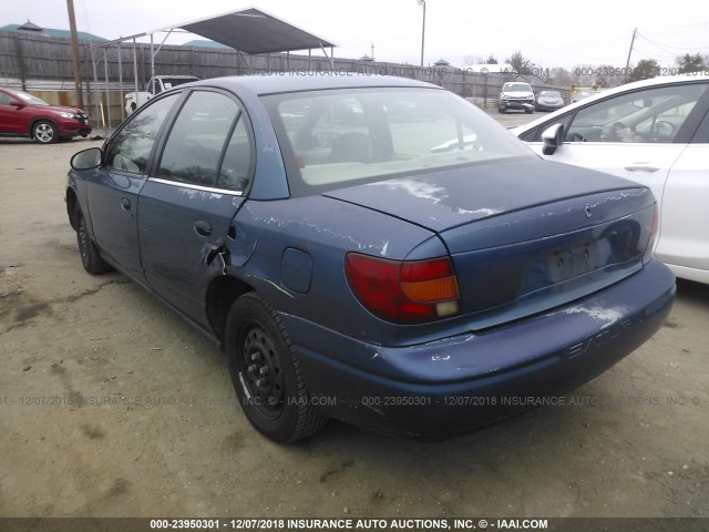 1G8ZF52851Z237628 - 2001 SATURN SL BLUE photo 3