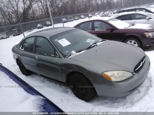 1FAFP52UX1G151350 - 2001 FORD TAURUS LX GRAY photo 1