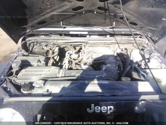 1C4AJWAG6DL501186 - 2013 JEEP WRANGLER SPORT BLACK photo 10