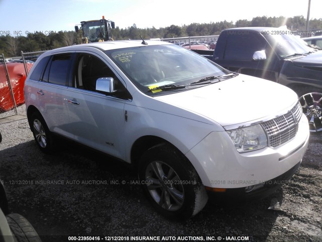 2LMDJ6JC8ABJ01362 - 2010 LINCOLN MKX WHITE photo 1