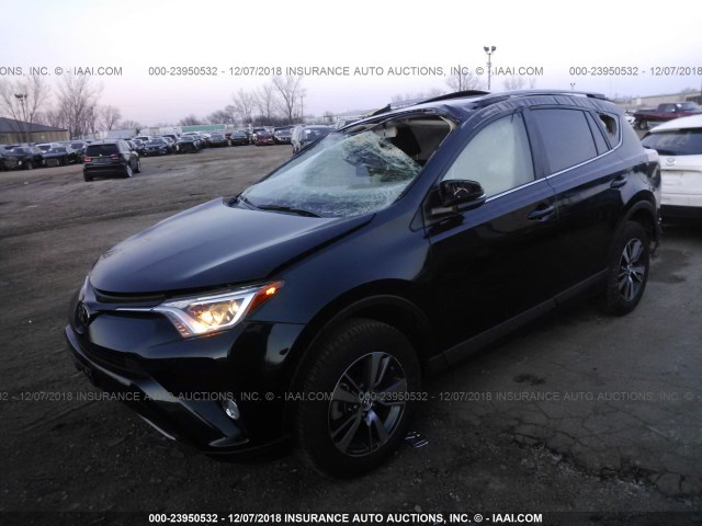 2T3RFREV8JW739970 - 2018 TOYOTA RAV4 ADVENTURE/XLE BLACK photo 2