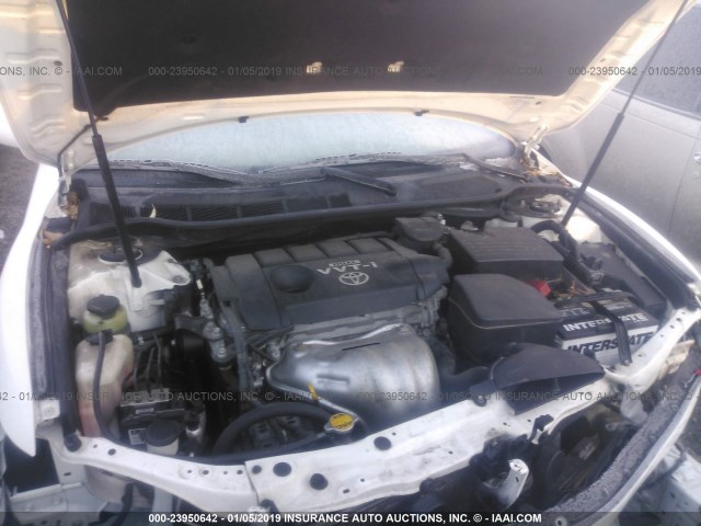 4T1BF3EK2AU559557 - 2010 TOYOTA CAMRY SE/LE/XLE 白色 照片 10