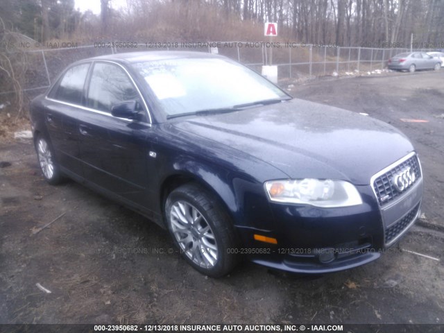 WAUDF78E58A163089 - 2008 AUDI A4 2.0T QUATTRO Dark Blue photo 1