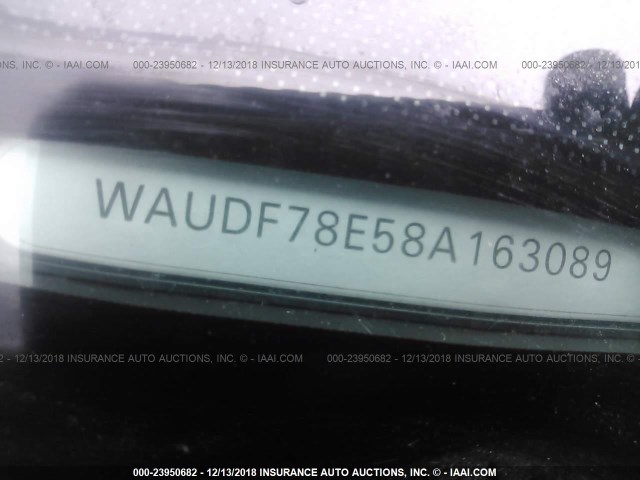 WAUDF78E58A163089 - 2008 AUDI A4 2.0T QUATTRO Dark Blue photo 9