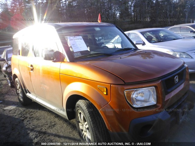 5J6YH28786L007336 - 2006 HONDA ELEMENT EX ORANGE photo 1