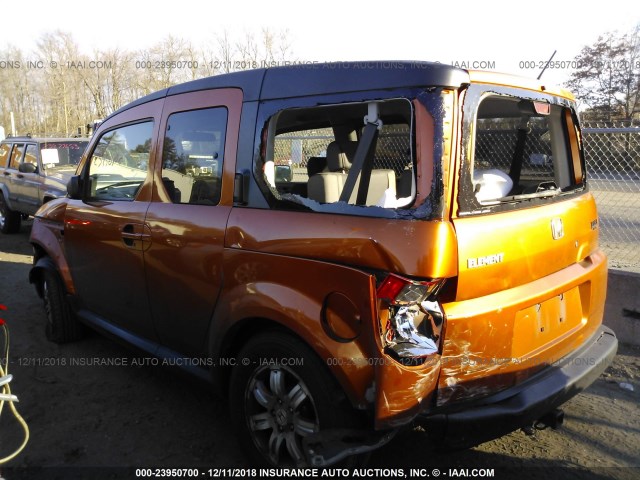 5J6YH28786L007336 - 2006 HONDA ELEMENT EX ORANGE photo 3