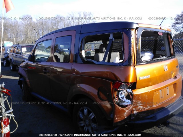 5J6YH28786L007336 - 2006 HONDA ELEMENT EX ORANGE photo 6