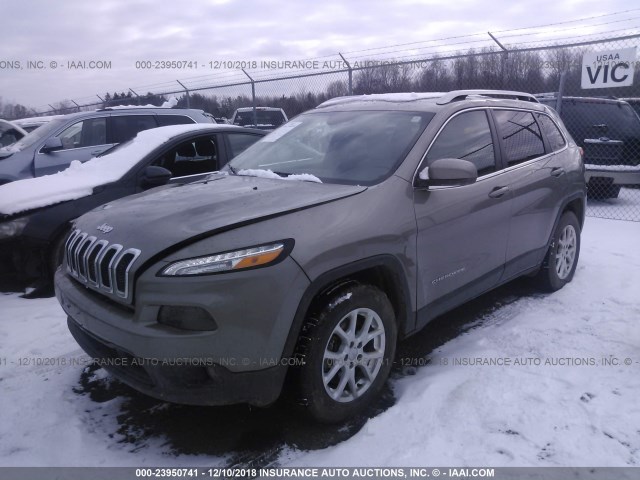 1C4PJMCS2HW546243 - 2017 JEEP CHEROKEE LATITUDE TAN photo 2