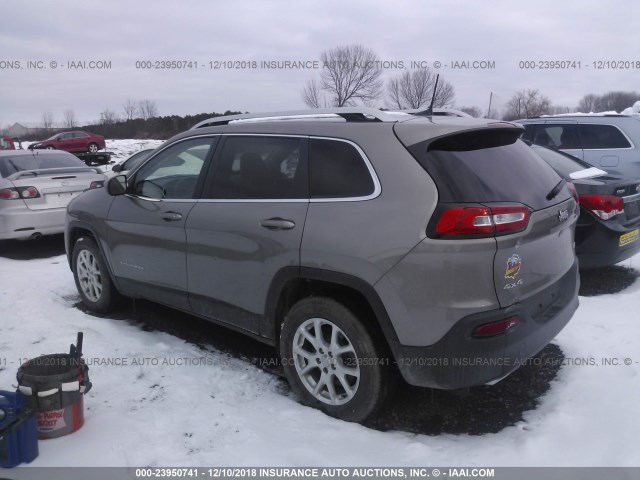 1C4PJMCS2HW546243 - 2017 JEEP CHEROKEE LATITUDE TAN photo 3