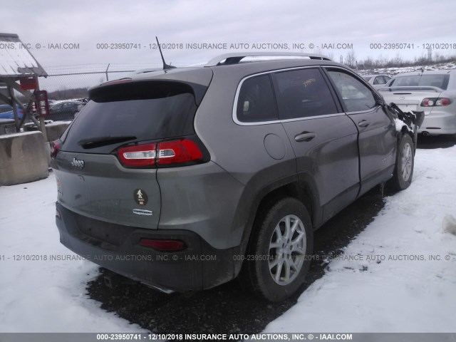 1C4PJMCS2HW546243 - 2017 JEEP CHEROKEE LATITUDE TAN photo 4