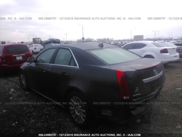 1G6DG5EY9B0137596 - 2011 CADILLAC CTS LUXURY COLLECTION BLACK photo 3