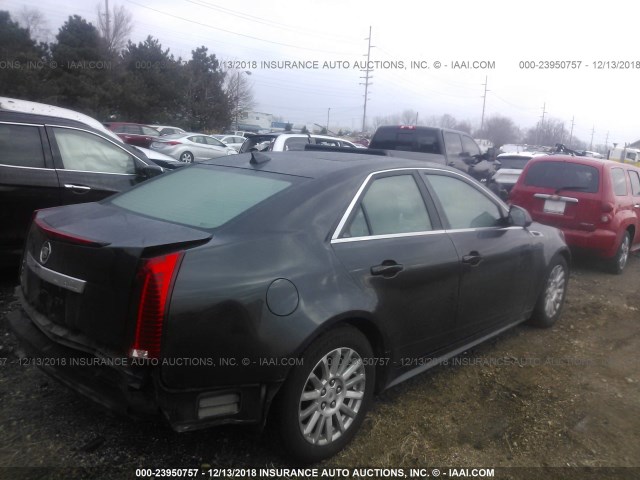 1G6DG5EY9B0137596 - 2011 CADILLAC CTS LUXURY COLLECTION BLACK photo 4