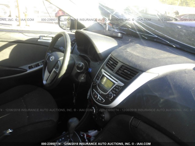 KMHCT5AE2DU102244 - 2013 HYUNDAI ACCENT GLS/GS BLUE photo 5