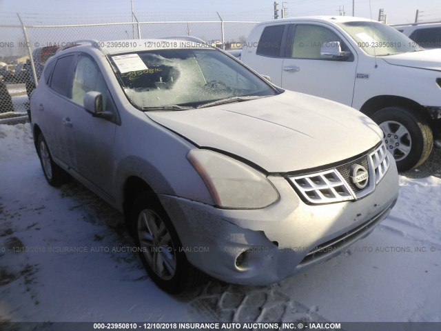 JN8AS5MV4DW143610 - 2013 NISSAN ROGUE S/SV SILVER photo 1