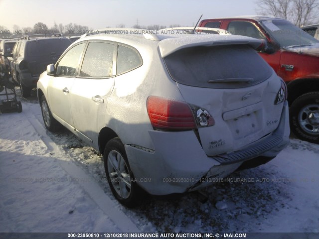 JN8AS5MV4DW143610 - 2013 NISSAN ROGUE S/SV SILVER photo 3