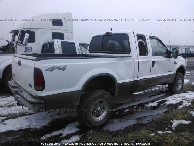 1FTSX31P43EC71572 - 2003 FORD F350 SRW SUPER DUTY WHITE photo 4