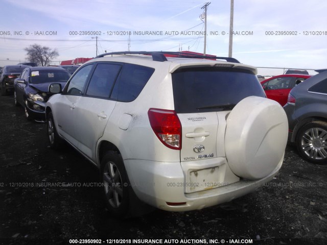 JTMBK31V365009334 - 2006 TOYOTA RAV4 LIMITED WHITE photo 3