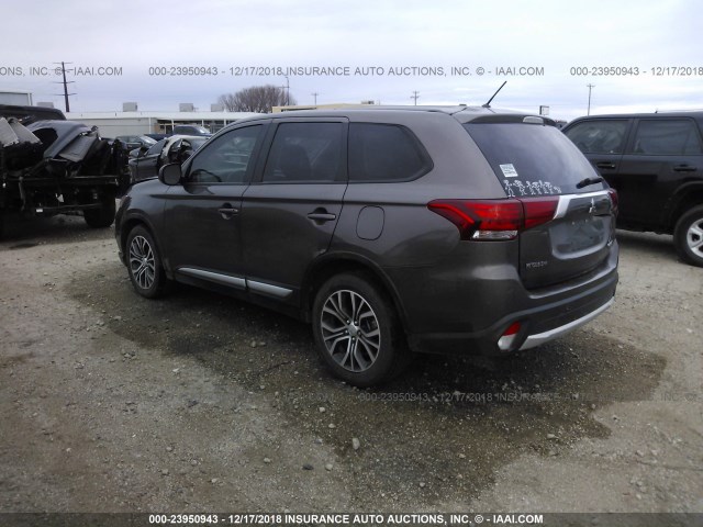 JA4AD2A35GZ033749 - 2016 MITSUBISHI OUTLANDER ES GRAY photo 3