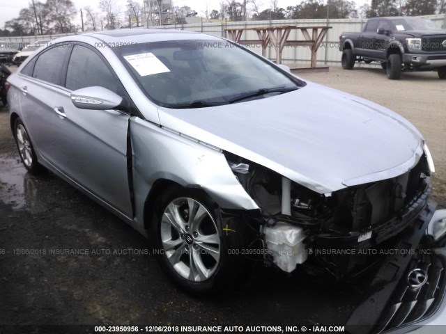 5NPEC4ACXDH550473 - 2013 HYUNDAI SONATA SE/LIMITED SILVER photo 1