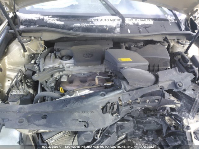 4T1BF1FK4CU039995 - 2012 TOYOTA CAMRY SE/LE/XLE TAN photo 10