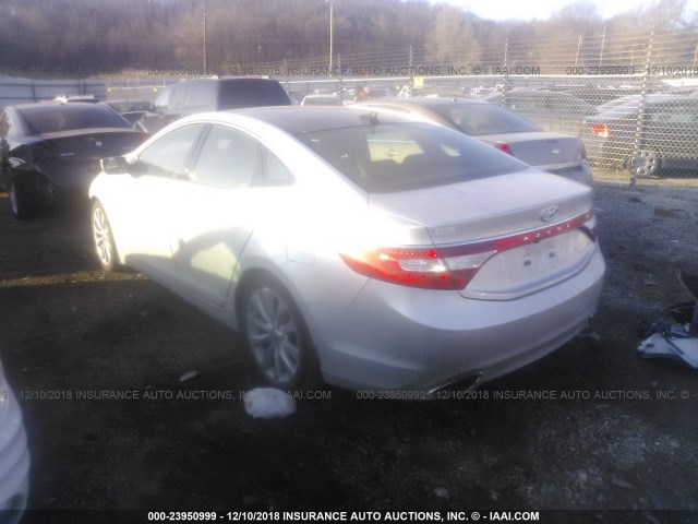 KMHFH4JG0DA197981 - 2013 HYUNDAI AZERA GLS/LIMITED SILVER photo 3