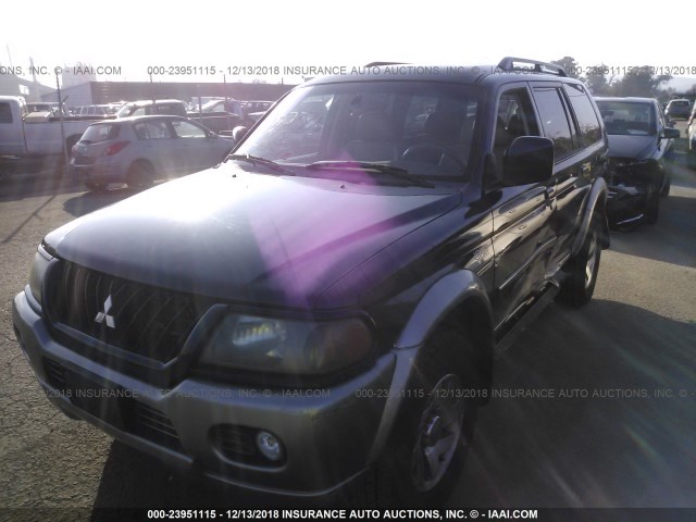 JA4LS41RX3J006408 - 2003 MITSUBISHI MONTERO SPORT LIMITED BLUE photo 2