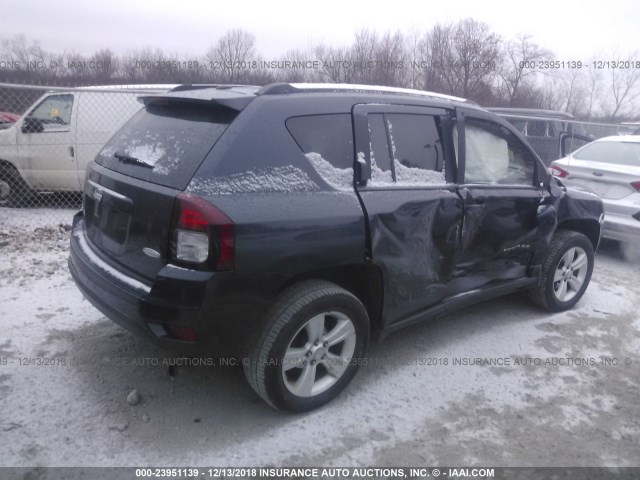 1C4NJDEB5ED706949 - 2014 JEEP COMPASS LATITUDE BLUE photo 4