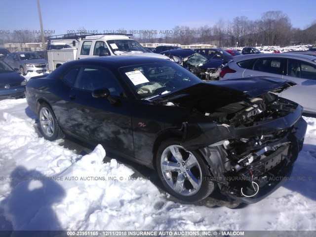 2C3CDYAG2CH128160 - 2012 DODGE CHALLENGER SXT BLACK photo 1