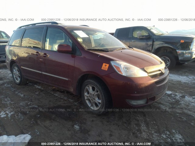 5TDZA22C65S222022 - 2005 TOYOTA SIENNA XLE/XLE LIMITED MAROON photo 1