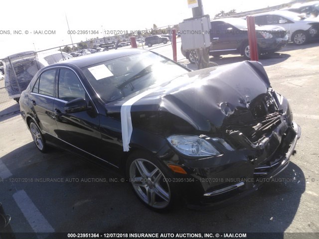 WDDHF8JB4DA769073 - 2013 MERCEDES-BENZ E 350 4MATIC BLACK photo 1