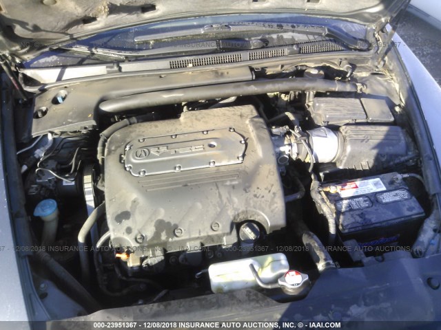 19UUA66264A000550 - 2004 ACURA TL GRAY photo 10