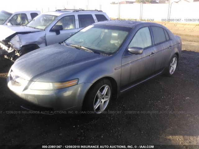 19UUA66264A000550 - 2004 ACURA TL GRAY photo 2