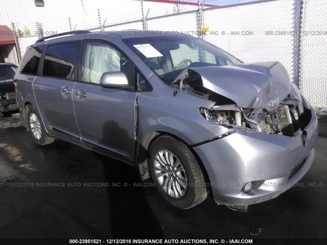 5TDYK3DC9ES525193 - 2014 TOYOTA SIENNA XLE/LIMITED SILVER photo 1