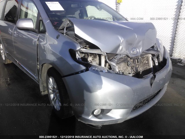 5TDYK3DC9ES525193 - 2014 TOYOTA SIENNA XLE/LIMITED SILVER photo 6