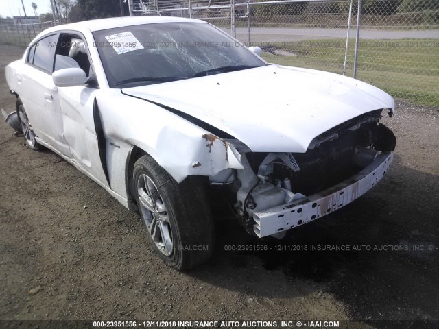 2C3CDXDT4EH114895 - 2014 DODGE CHARGER R/T WHITE photo 6