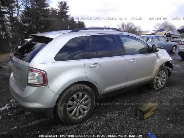 2FMDK3JC9ABB12961 - 2010 FORD EDGE SEL SILVER photo 4