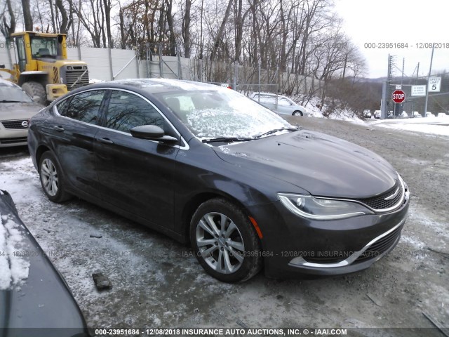 1C3CCCAB0FN741500 - 2015 CHRYSLER 200 LIMITED GRAY photo 1