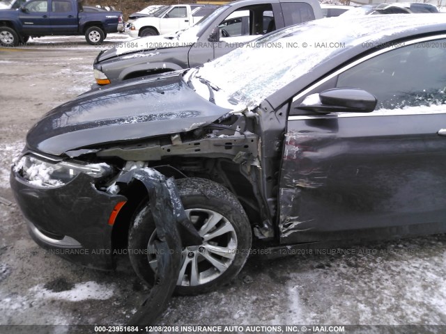 1C3CCCAB0FN741500 - 2015 CHRYSLER 200 LIMITED GRAY photo 6