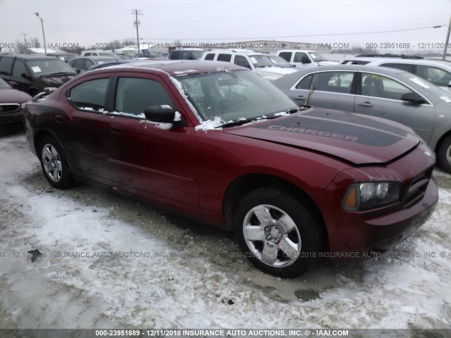 2B3KA43R06H266325 - 2006 DODGE CHARGER SE/SXT RED photo 1